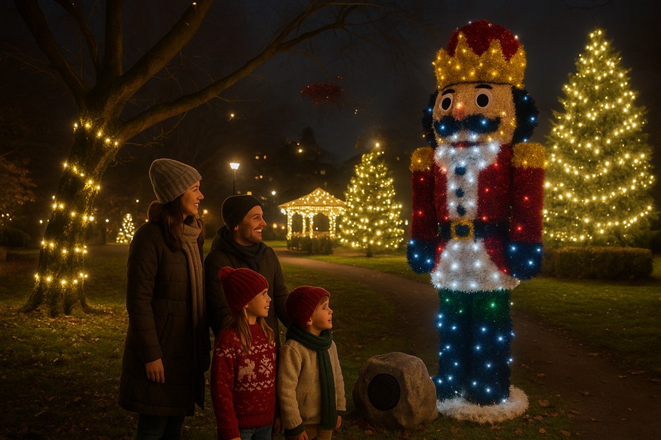Installazione Lo Schiaccianoci al Villaggio delle storie di Natale, Peschiera Borromeo