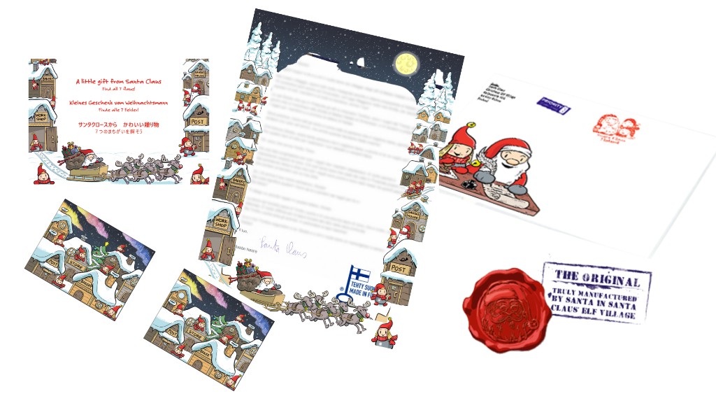 Anteprima della Lettera di Babbo Natale originale dalla Lapponia, personalizzata e spedita a casa